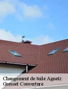 Changement de tuile agnetz-60600 Gresset Couverture