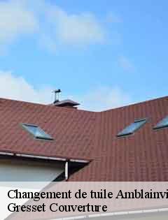 Changement de tuile  amblainville-60110 Gresset Couverture