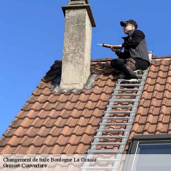 Changement de tuile boulogne-la-grasse-60490 Gresset Couverture