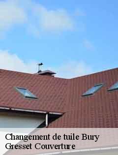 Changement de tuile bury-60250 Gresset Couverture