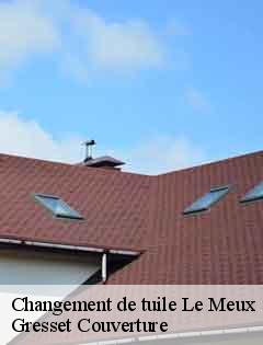 Changement de tuile le-meux-60880 Gresset Couverture