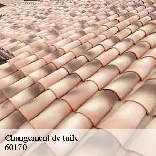 Changement de tuile pimprez-60170 Gresset Couverture