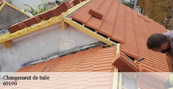 Changement de tuile  pronleroy-60190 Gresset Couverture