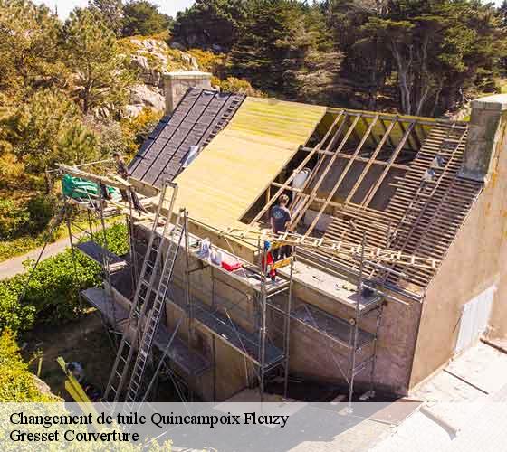 Changement de tuile quincampoix-fleuzy-60220 Gresset Couverture