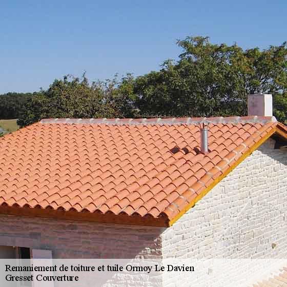 Remaniement de toiture et tuile  ormoy-le-davien-60620 Gresset Couverture