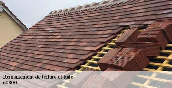 Remaniement de toiture et tuile  ormoy-villers-60800 Gresset Couverture