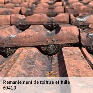 Remaniement de toiture et tuile  verberie-60410 Gresset Couverture