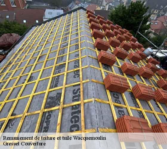 Remaniement de toiture et tuile  wacquemoulin-60420 Gresset Couverture