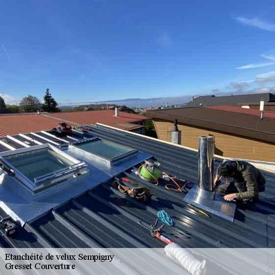 Etanchéité de velux sempigny-60400 Gresset Couverture