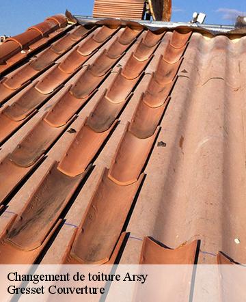 Changement de toiture arsy-60190 Gresset Couverture