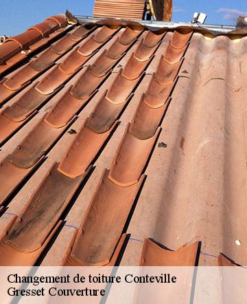 Changement de toiture  conteville-60360 Gresset Couverture
