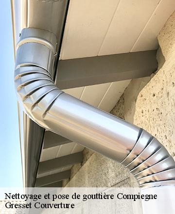 Nettoyage et pose de gouttière  compiegne-60200 Gresset Couverture