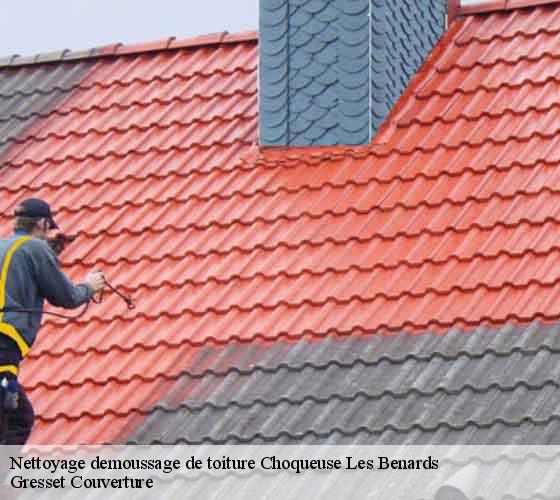 Nettoyage demoussage de toiture  choqueuse-les-benards-60360 Gresset Couverture