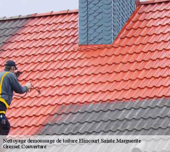 Nettoyage demoussage de toiture elincourt-sainte-marguerite-60157 Gresset Couverture