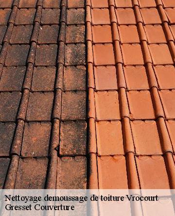 Nettoyage demoussage de toiture  vrocourt-60112 Gresset Couverture